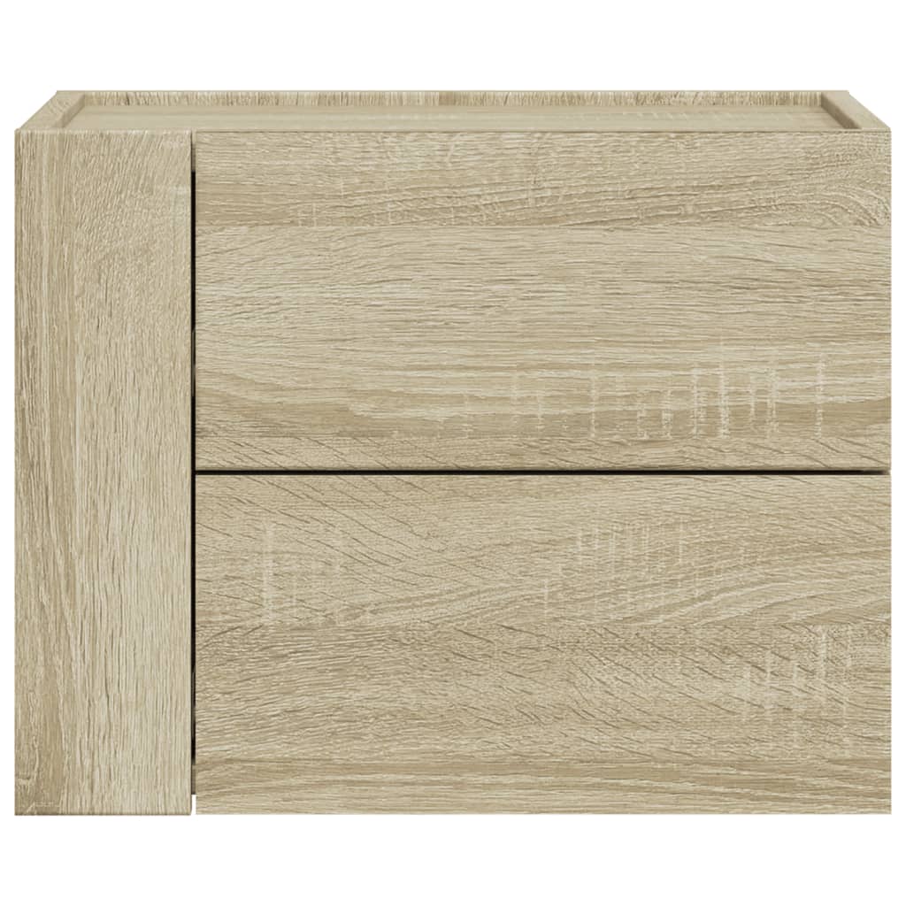 Comodino a Muro Rovere Sonoma 45x30x35 cm