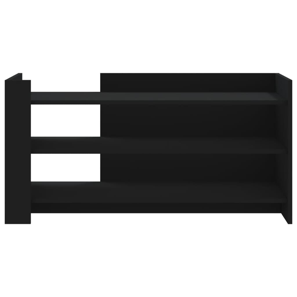 Tavolino da Salotto Nero 100x50x50 cm Legno Multistrato