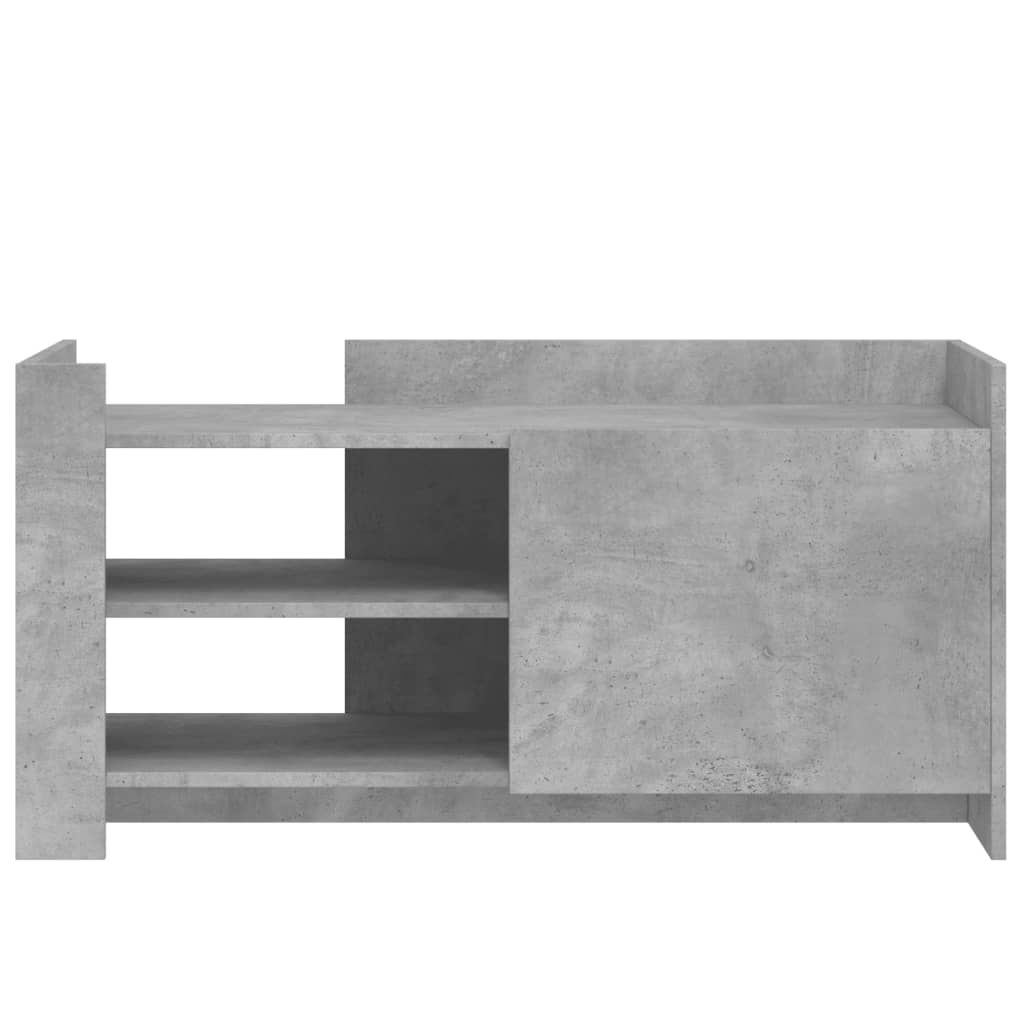 Tavolino Salotto Grigio Cemento 100x50x50 cm Legno Multistrato