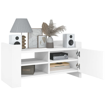 Mobile Porta TV Bianco 80x35x40 cm in Legno Multistrato