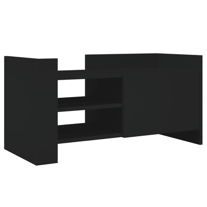 Mobile Porta TV Nero 80x35x40 cm in Legno Multistrato