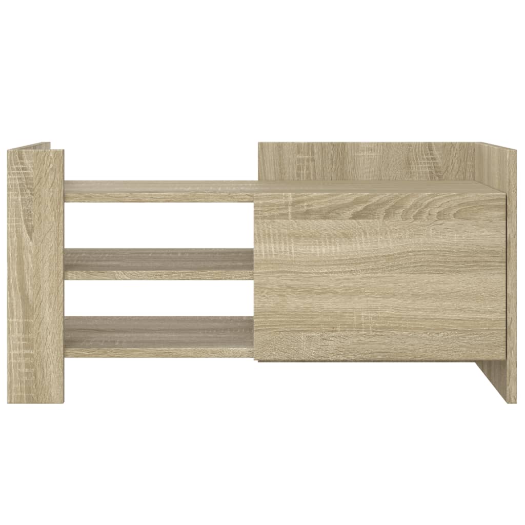 Mobile Porta TV Rovere Sonoma 80x35x40 cm in Legno Multistrato