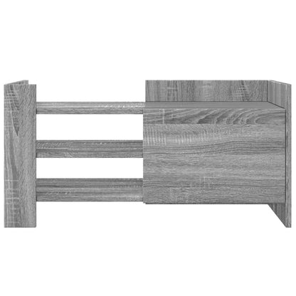 Mobile Porta TV Grigio Sonoma 80x35x40 cm in Legno Multistrato