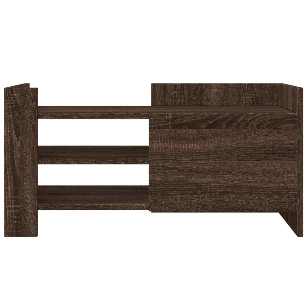 Mobile Porta TV Rovere Marrone 80x35x40 cm in Legno Multistrato
