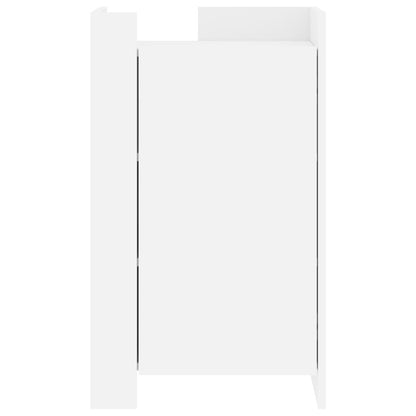 Credenza Bianca 45x35x75 cm in Legno Multistrato