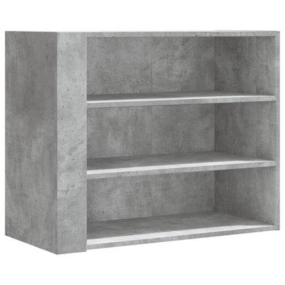 Armadietto a Muro Grigio Cemento 75x35x60 cm in Truciolato