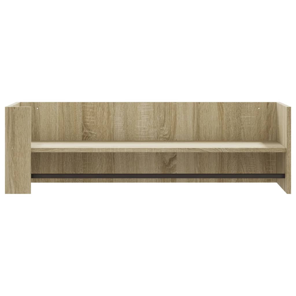Scaffale a Parete Rovere Sonoma 100x35x30,5cm Legno Multistrato
