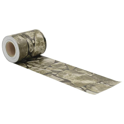 Paravento Giardino 2 pz Aspetto Pietra Grigio 35x0,19 cm PVC