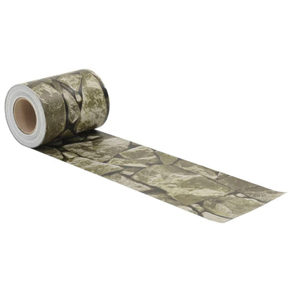 Paravento Giardino 4 pz Aspetto Pietra Grigio 35x0,19 cm PVC