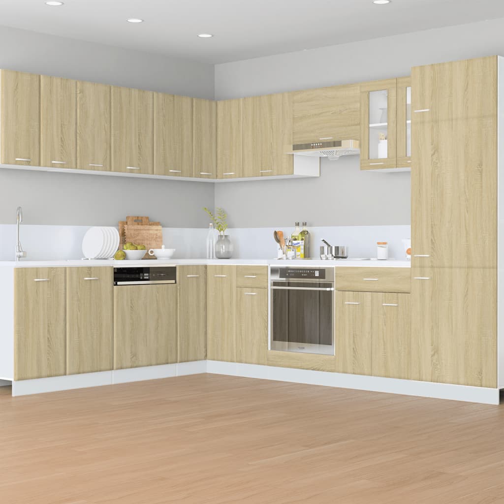 Mobile per Frigo â€œLyonâ€ Rovere Sonoma 60x57x207 cm