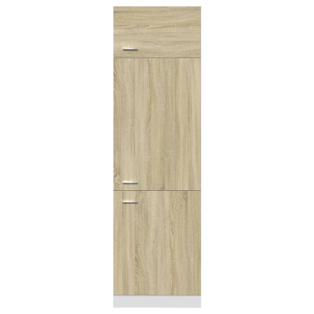 Mobile per Frigo â€œLyonâ€ Rovere Sonoma 60x57x207 cm