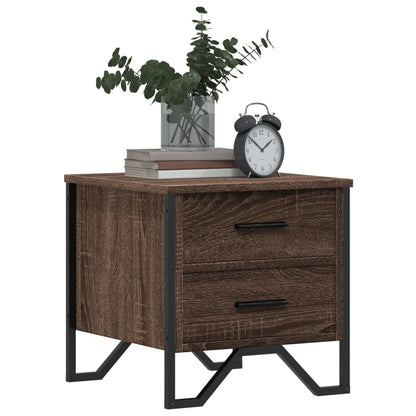 Comodino Rovere Marrone 40x41x40 cm in Truciolato