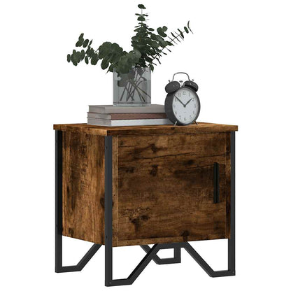 Comodino Rovere Fumo 40x30x40 cm in Truciolato