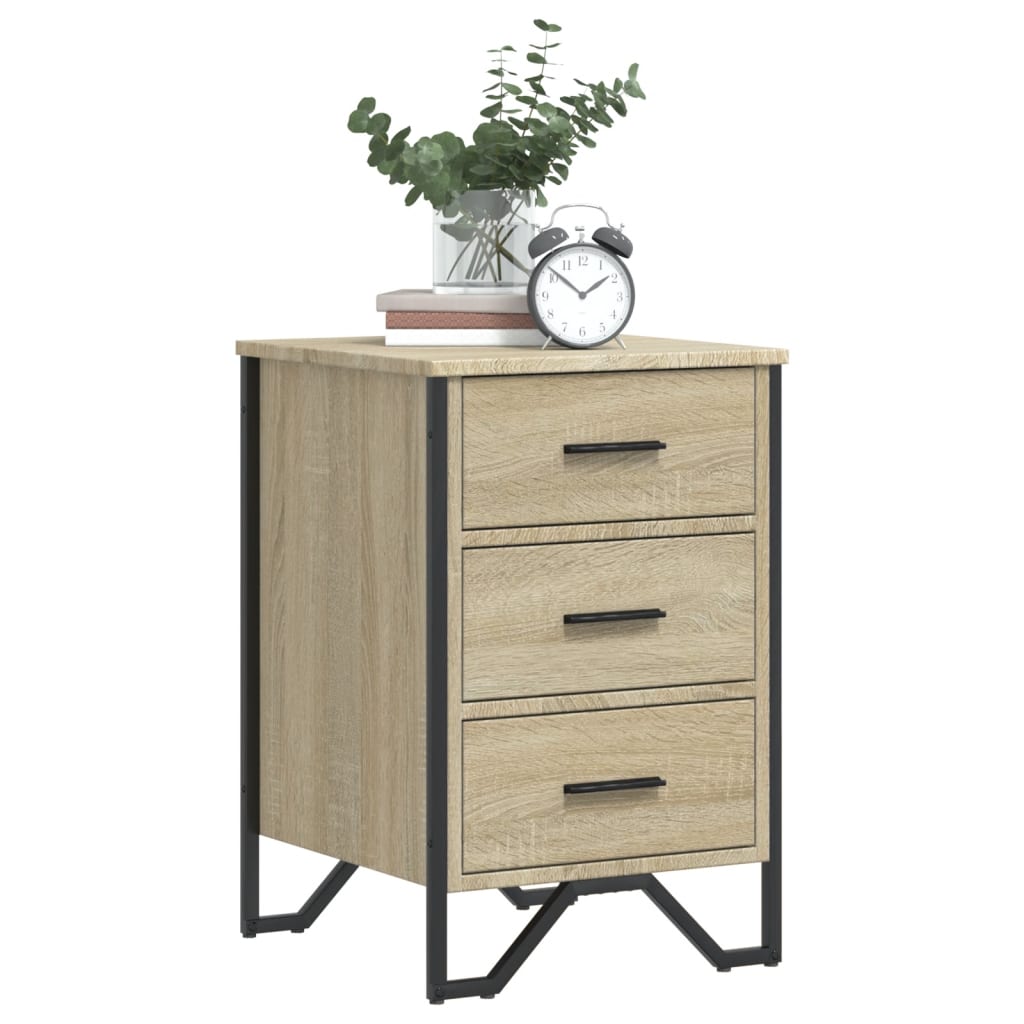 Comodino Rovere Sonoma 40x41x60 cm in Legno Multistrato