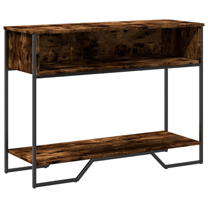 Tavolo Consolle Rovere Fumo 100x35x74,5 cm in Truciolato