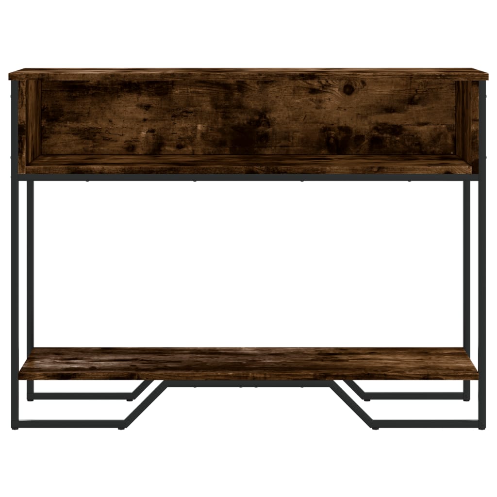 Tavolo Consolle Rovere Fumo 100x35x74,5 cm in Truciolato