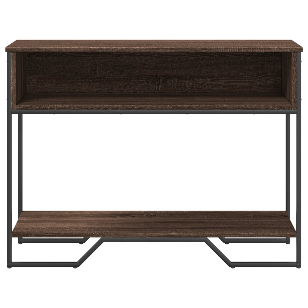 Tavolo Consolle Rovere Marrone 100x35x74,5 cm in Truciolato