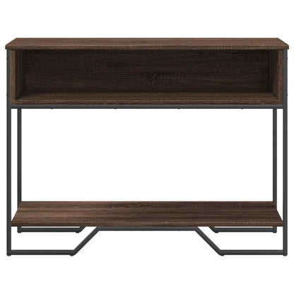 Tavolo Consolle Rovere Marrone 100x35x74,5 cm in Truciolato