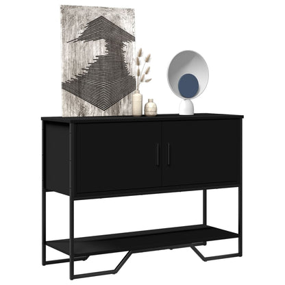 Tavolo Consolle Nero 100x35x74,5 cm in Truciolato