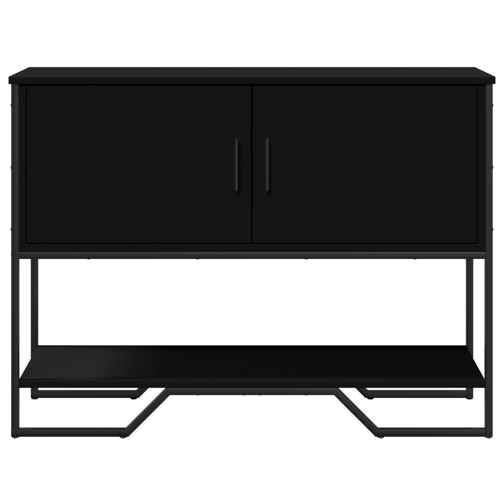 Tavolo Consolle Nero 100x35x74,5 cm in Truciolato