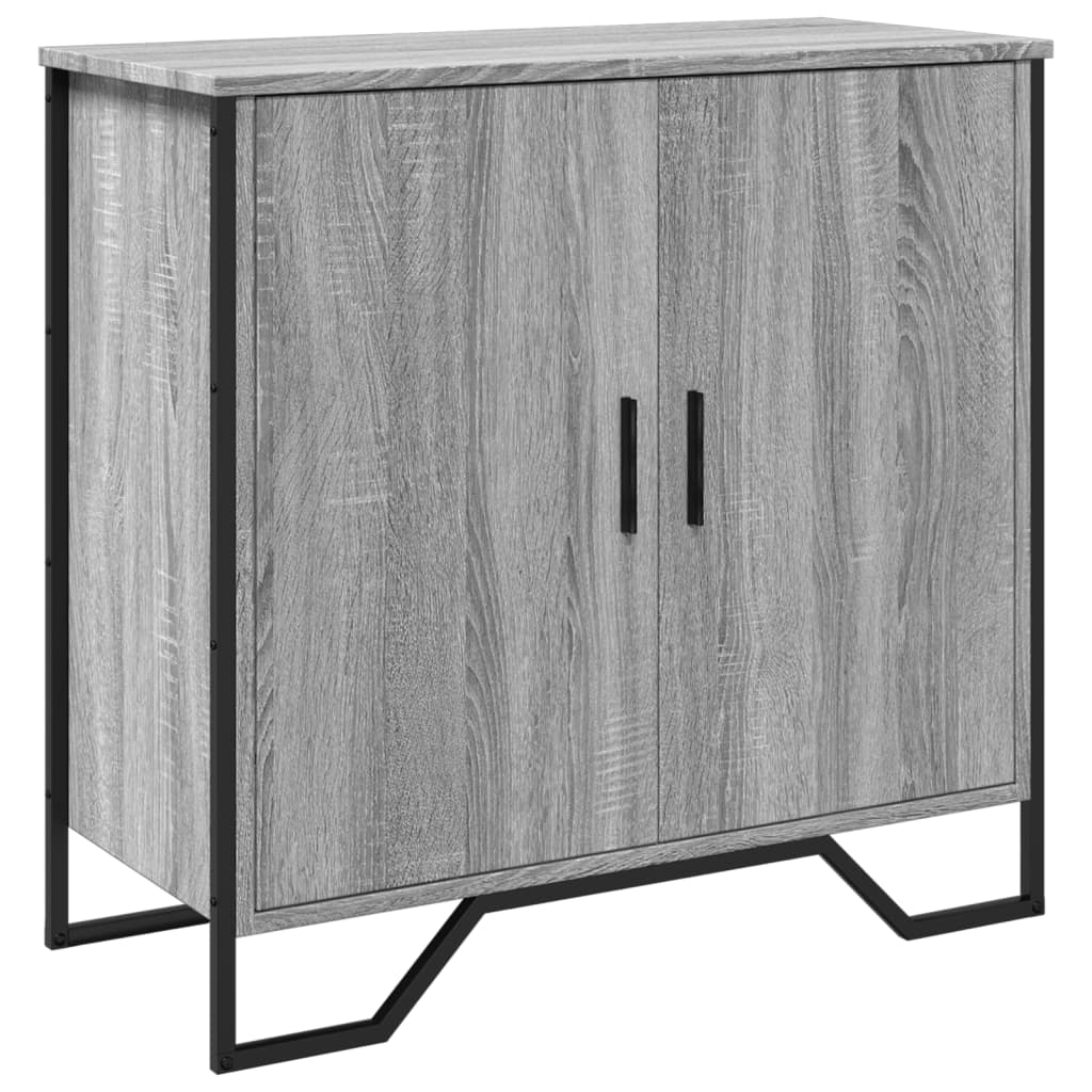 Credenza Grigio Sonoma 78x35,5x74,5 cm in Legno Multistrato