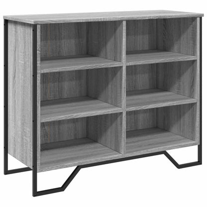 Credenza Grigio Sonoma 91x35,5x74,5 cm in Legno Multistrato