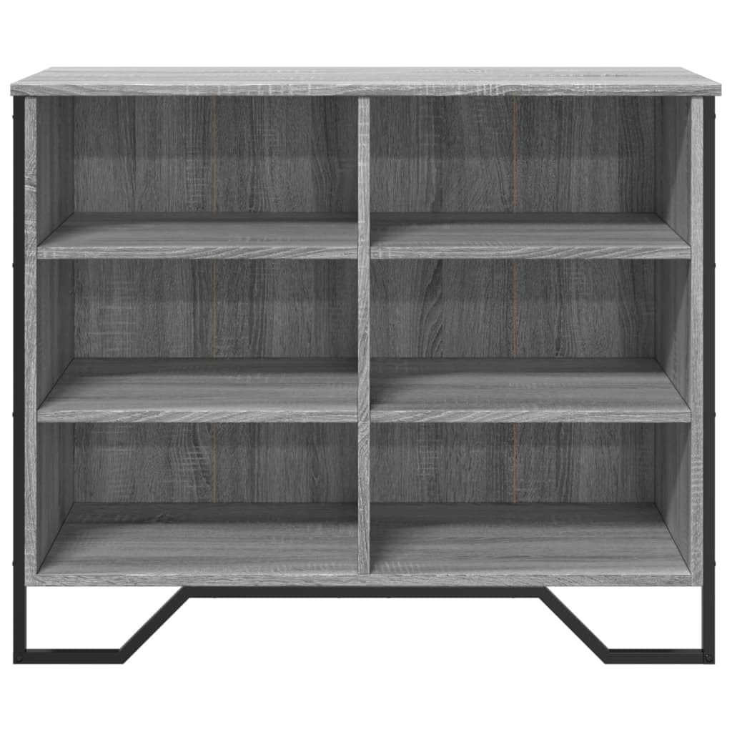 Credenza Grigio Sonoma 91x35,5x74,5 cm in Legno Multistrato