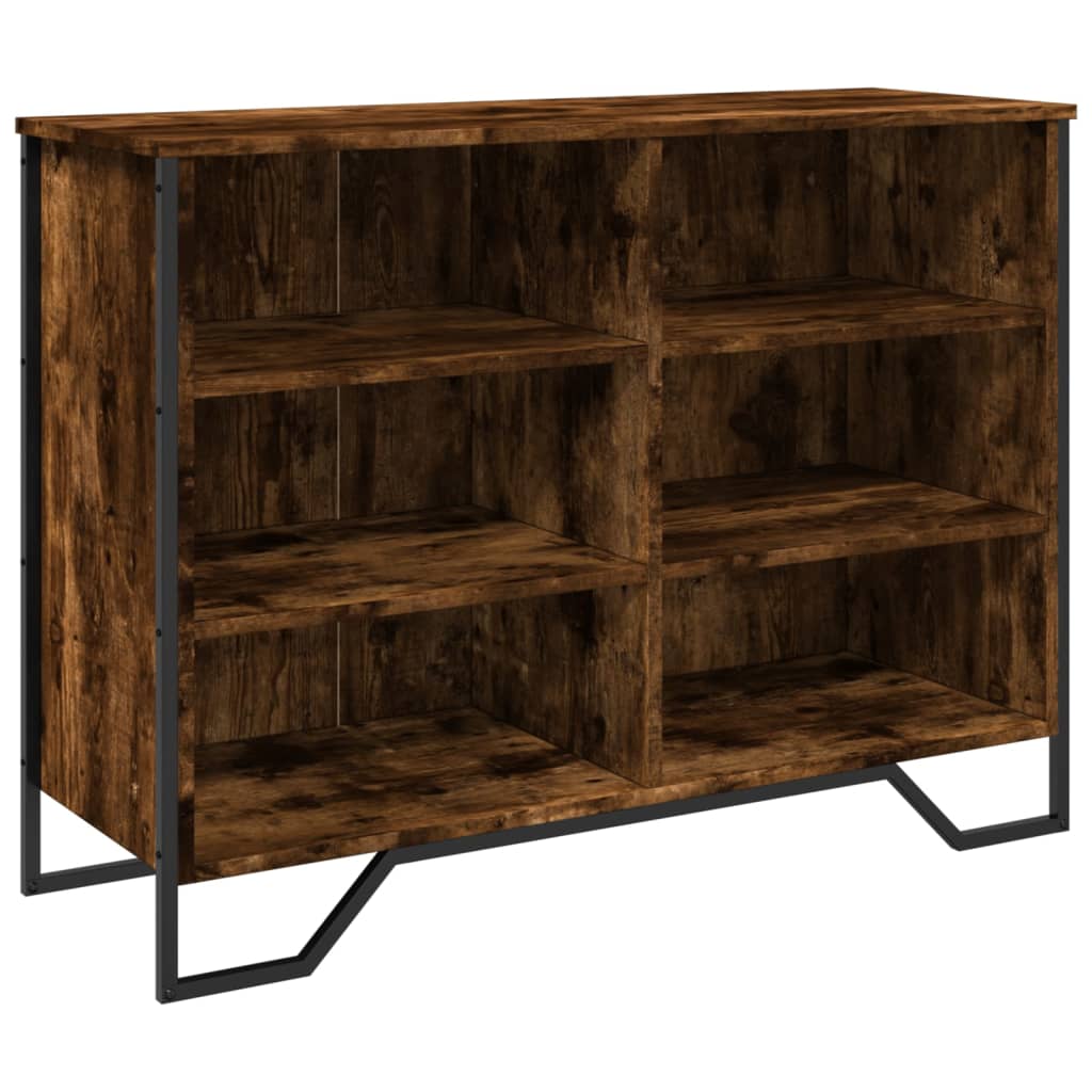 Credenza Rovere Fumo 101x35,5x74,5 cm in Legno Multistrato
