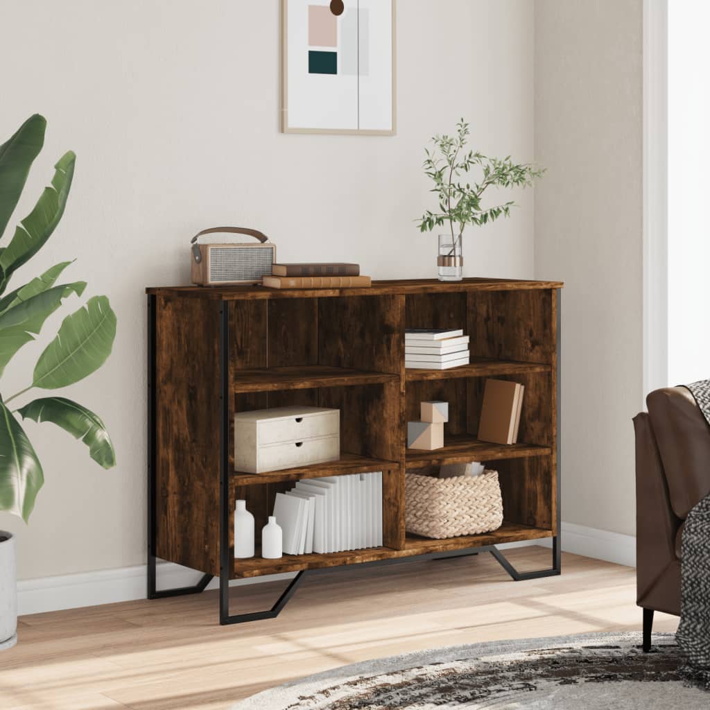 Credenza Rovere Fumo 101x35,5x74,5 cm in Legno Multistrato