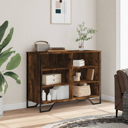 Credenza Rovere Fumo 101x35,5x74,5 cm in Legno Multistrato