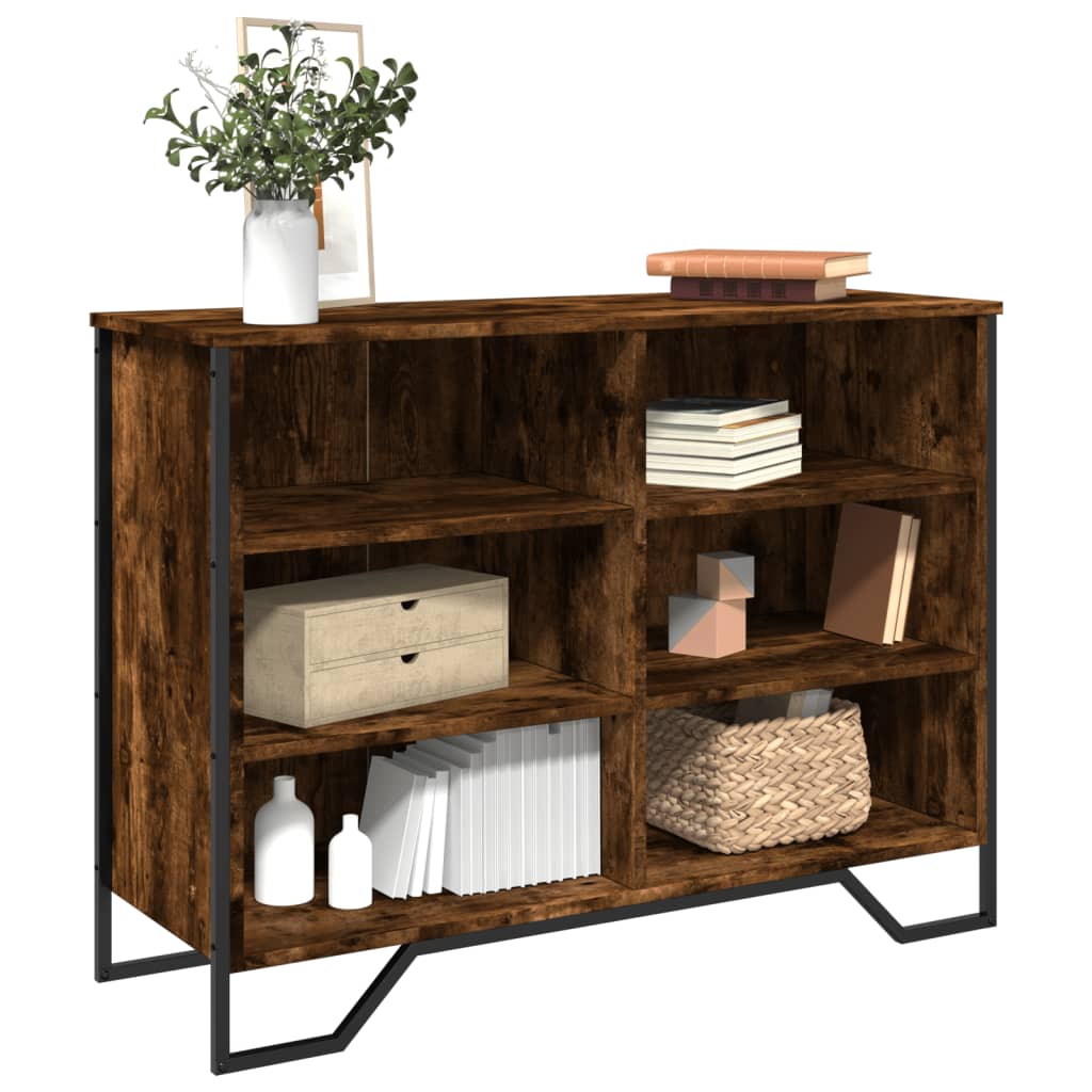 Credenza Rovere Fumo 101x35,5x74,5 cm in Legno Multistrato
