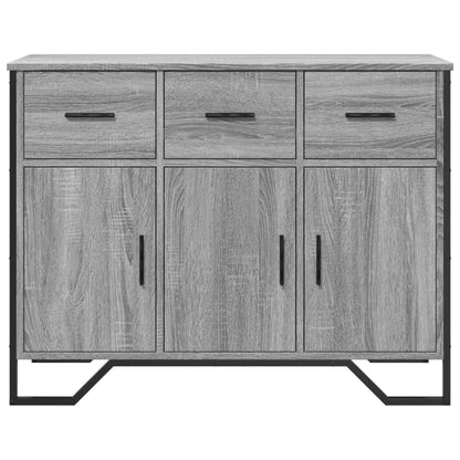 Credenza Grigio Sonoma 97x32,5x74,5 cm in Legno Multistrato