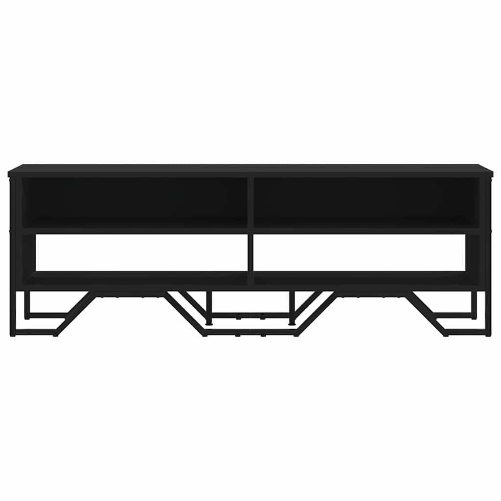 Mobile Porta TV Nero 122x34x41 cm in Legno Multistrato