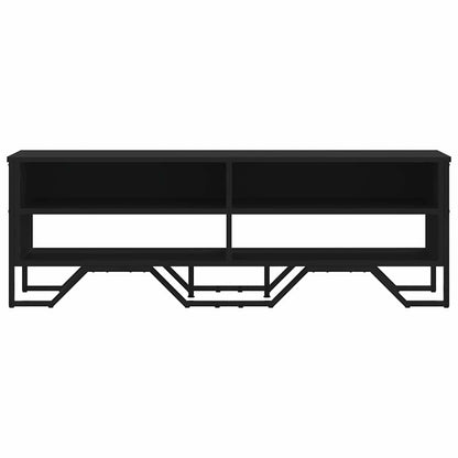 Mobile Porta TV Nero 122x34x41 cm in Legno Multistrato