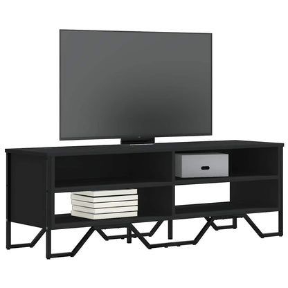 Mobile Porta TV Nero 122x34x41 cm in Legno Multistrato