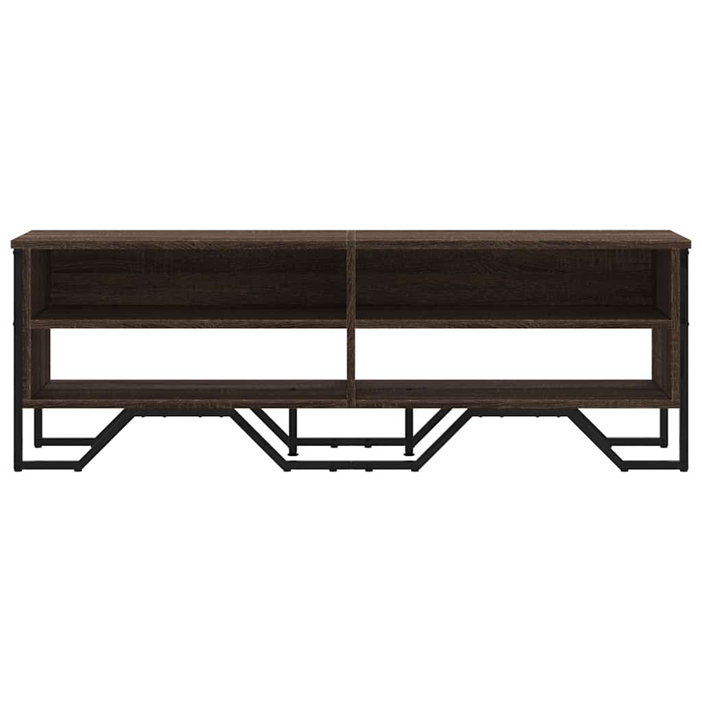Mobile Porta TV Rovere Marrone 122x34x41cm in Legno Multistrato