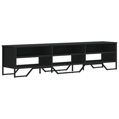 Mobile Porta TV Nero 180x34x41 cm in Legno Multistrato