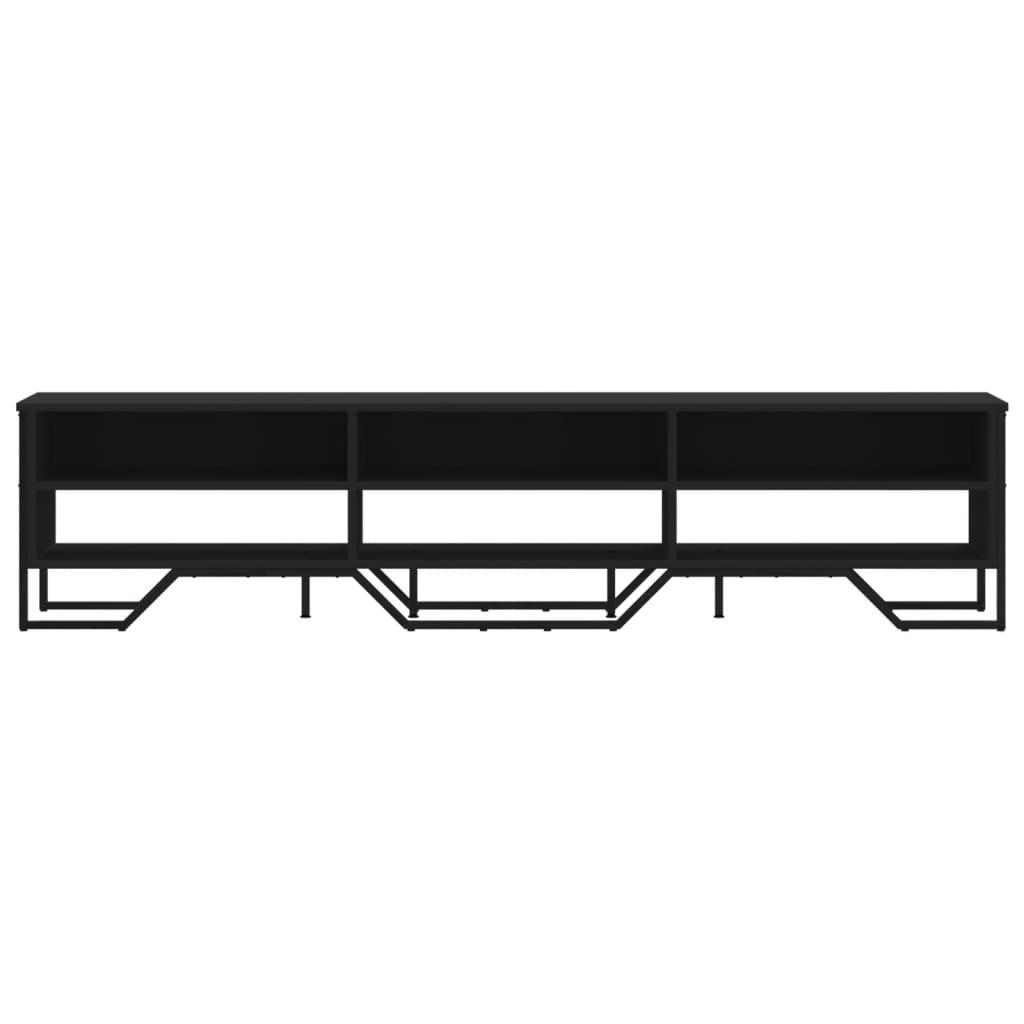 Mobile Porta TV Nero 180x34x41 cm in Legno Multistrato