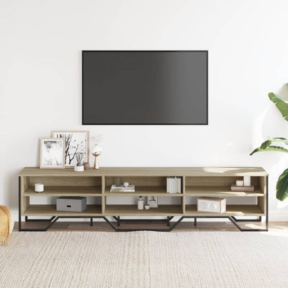 Mobile Porta TV Rovere Sonoma 180x34x41 cm Legno Multistrato