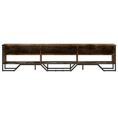 Mobile Porta TV Rovere Fumo 180x34x41 cm in Legno Multistrato