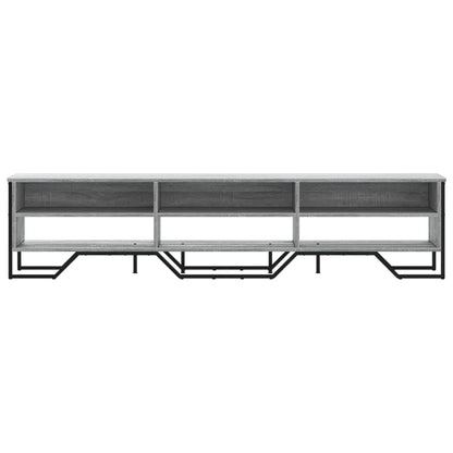 Mobile Porta TV Grigio Sonoma 180x34x41cm in Legno Multistrato