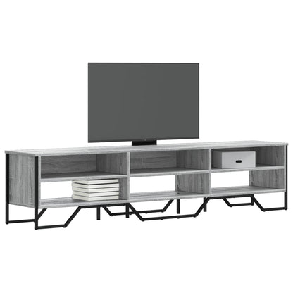 Mobile Porta TV Grigio Sonoma 180x34x41cm in Legno Multistrato