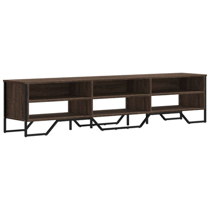 Mobile Porta TV Rovere Marrone 180x34x41cm in Legno Multistrato