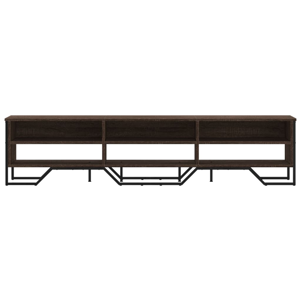 Mobile Porta TV Rovere Marrone 180x34x41cm in Legno Multistrato