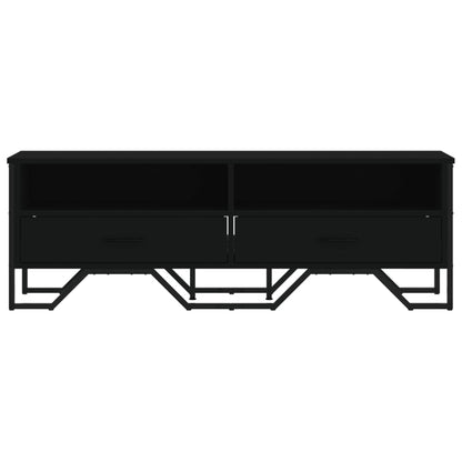 Mobile Porta TV Nero 122x34x41 cm in Legno Multistrato