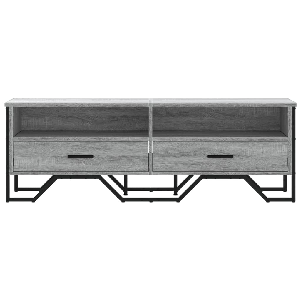 Mobile Porta TV Grigio Sonoma 122x34x41cm in Legno Multistrato