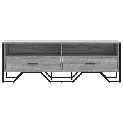 Mobile Porta TV Grigio Sonoma 122x34x41cm in Legno Multistrato
