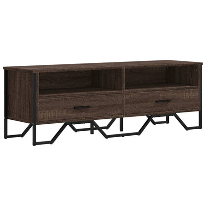 Mobile Porta TV Rovere Marrone 122x34x41cm in Legno Multistrato