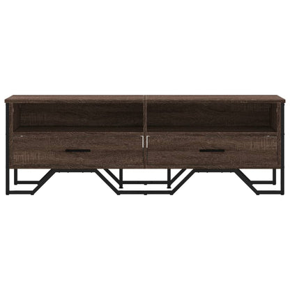 Mobile Porta TV Rovere Marrone 122x34x41cm in Legno Multistrato