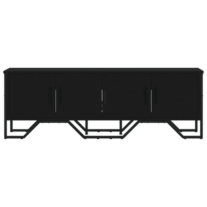 Mobile Porta TV Nero 122x34x41 cm in Legno Multistrato